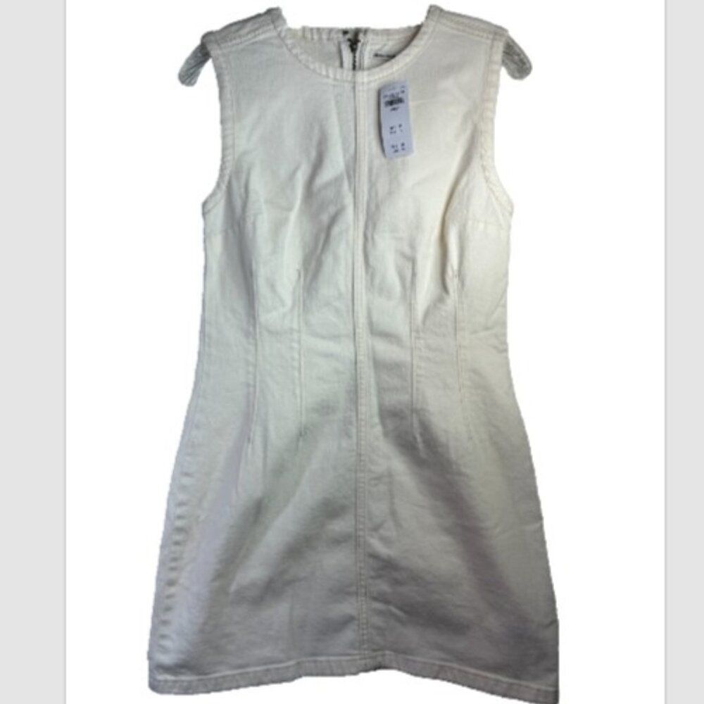 Abercrombie & Fitch Cream Sleeveless Mini Dress